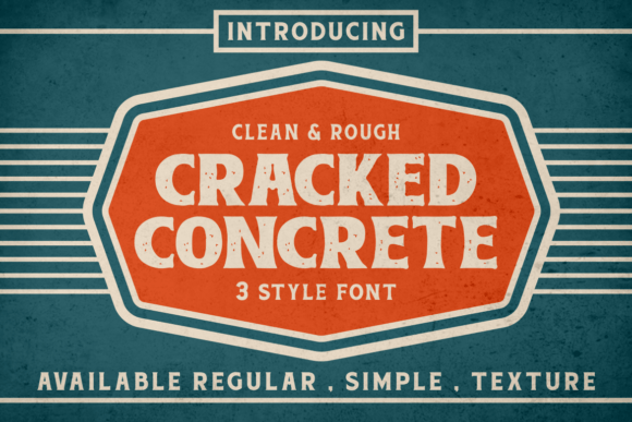 Cracked Concrete Font - Featured Image
