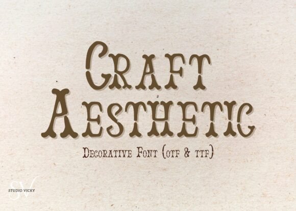 Craft Aesthetic Font - Featured Image