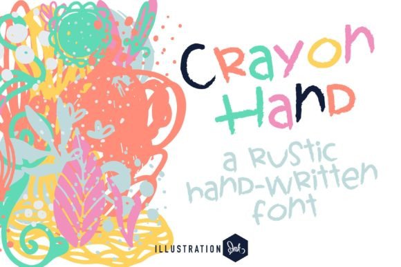 Crayon Hand Font - Featured Image