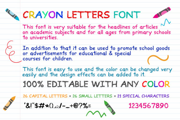 Crayon Letters Font - Featured Image