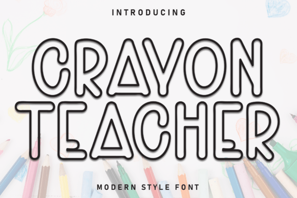 Crayon Teacher Font - Featured Image