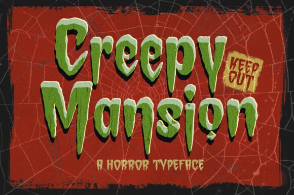 Creepy Mansion Font - Featured Image