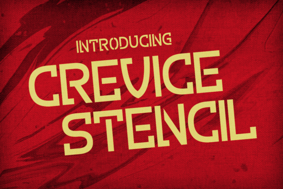 Crevice Stencil Font - Featured Image