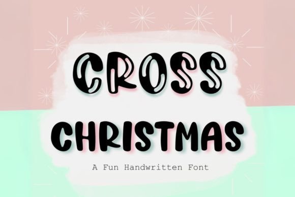 Cross Christmas Font - Featured Image