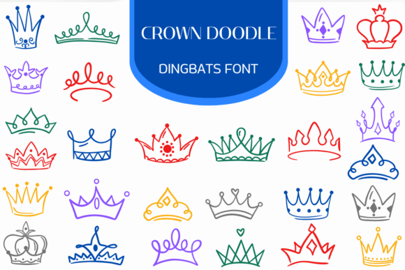 Crown Doodle Font - Featured Image
