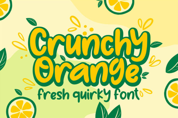 Crunchy Orange Font - Featured Image