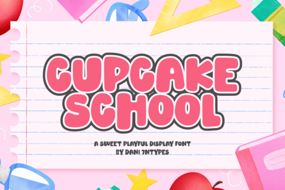 Cupcake School Font - Featured Image