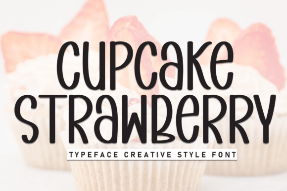 Cupcake Strawberry Font - Featured Image
