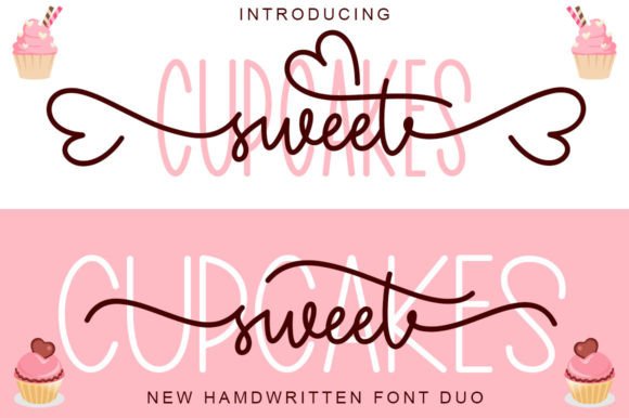 Cupcakes Sweet Duo Font - Featured Image