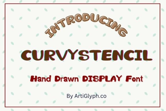 Curvy Stencil Font - Featured Image
