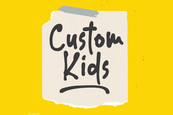 Custom Kids Font - Featured Image