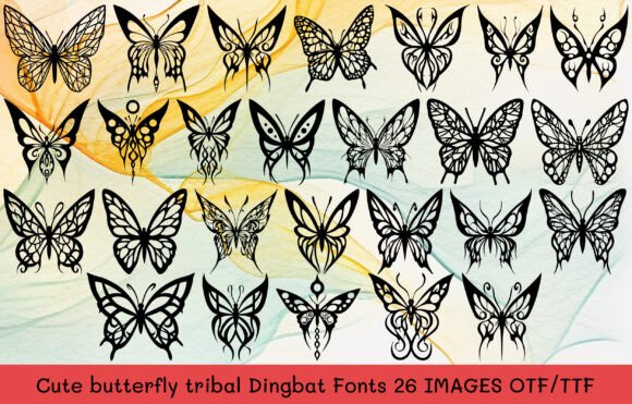 Cute Butterfly Font - Featured Image