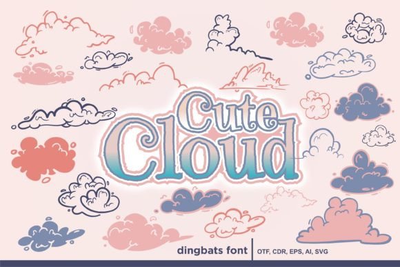 Cute Cloud Font - Featured Image