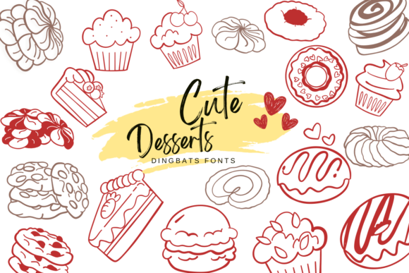 Cute Desserts Font - Featured Image