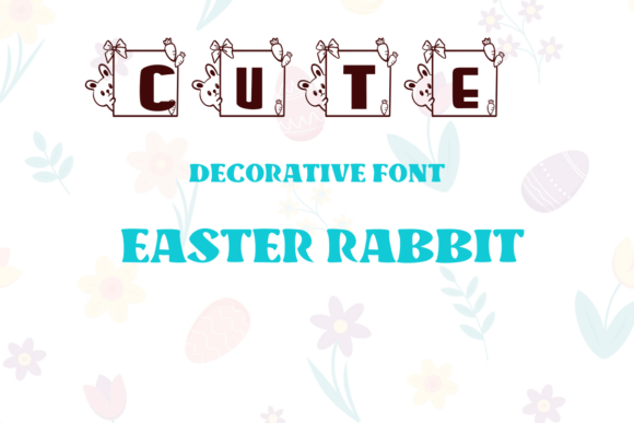 Cute Easter Rabbit Font - Featured Image