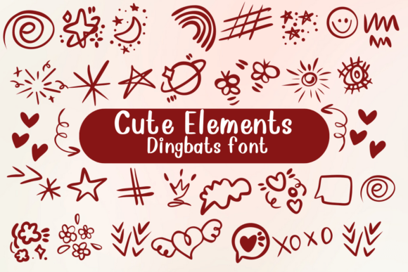 Cute Elements Font - Featured Image