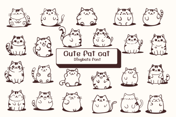 Cute Fat Cat Font - Featured Image