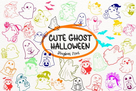 Cute Ghost Halloween Font - Featured Image