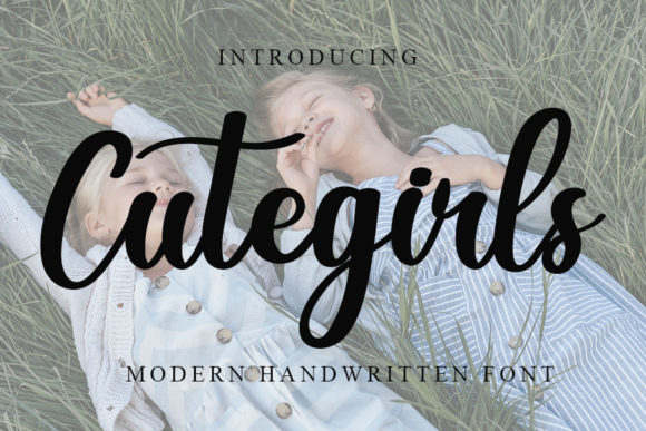 Cute Girls Font - Featured Image