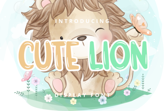 Cute Lion Font - Featured Image