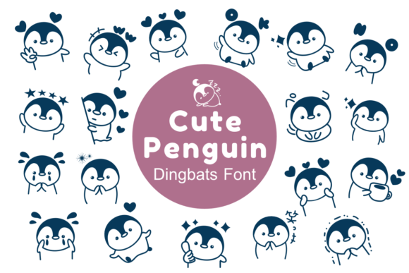 Cute Penguin Font - Featured Image