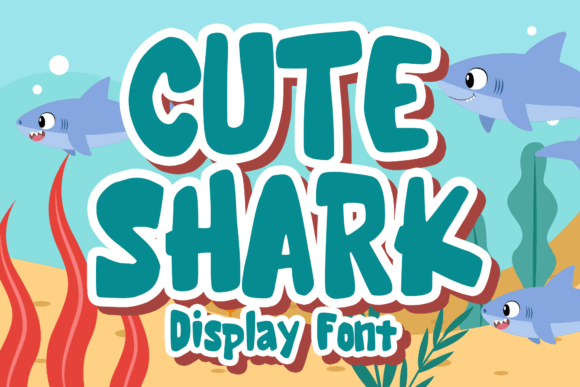 Cute Shark Font - Featured Image