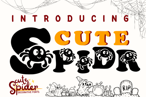 Cute Spider Font - Featured Image
