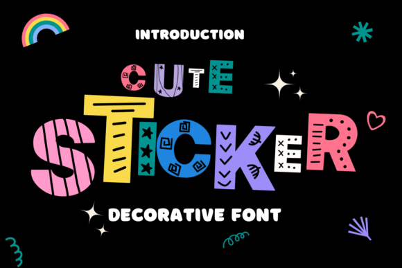 Cute Sticker Font - Featured Image