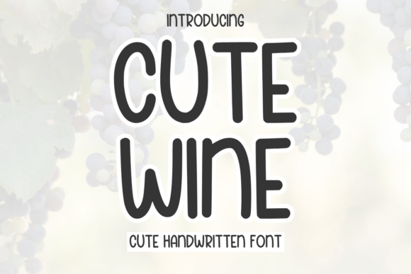Cute Wine Font - Featured Image