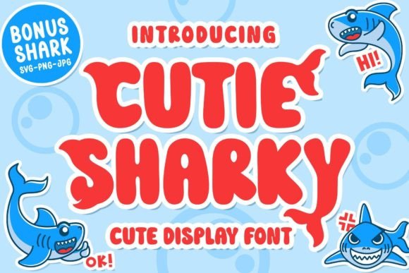 Cutie Sharky Font - Featured Image