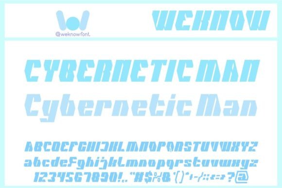 Cybernetic Man Font - Featured Image
