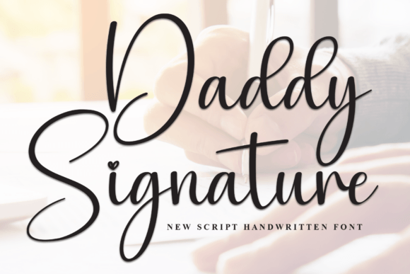 Daddy Signature Font - Featured Image