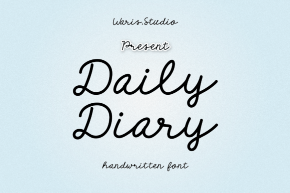 Daily Diary Font - Featured Image