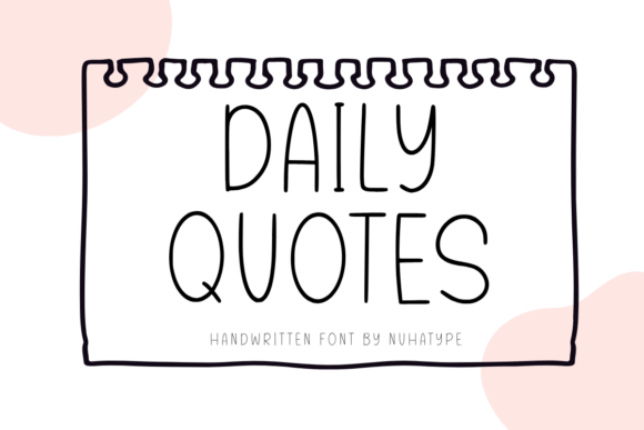 Daily Quotes Font - Featured Image
