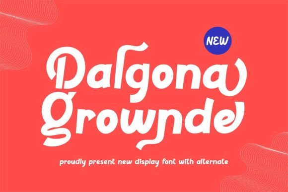 Dalgona Grownde Font - Featured Image