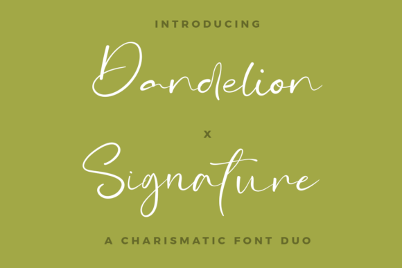 Dandelion X Signature Duo Font - Featured Image