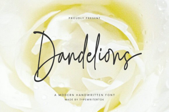 Dandelions Font - Featured Image