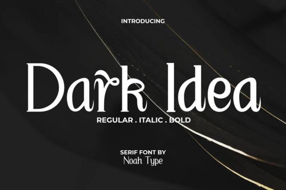 Dark Idea Font - Featured Image