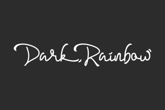 Dark Rainbow Font - Featured Image