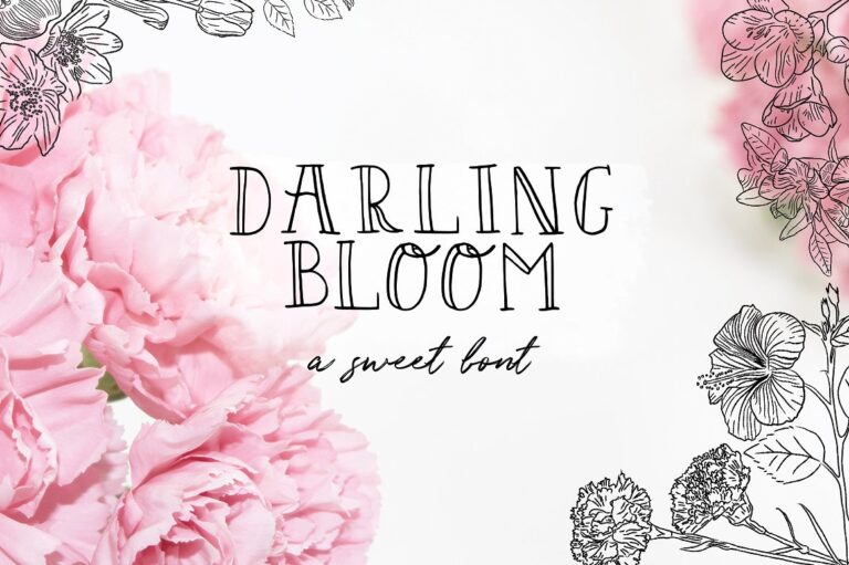 Darling Bloom Font - Featured Image
