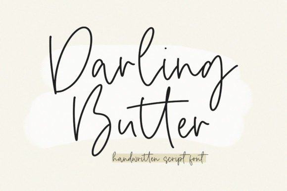 Darling Butter Font - Featured Image
