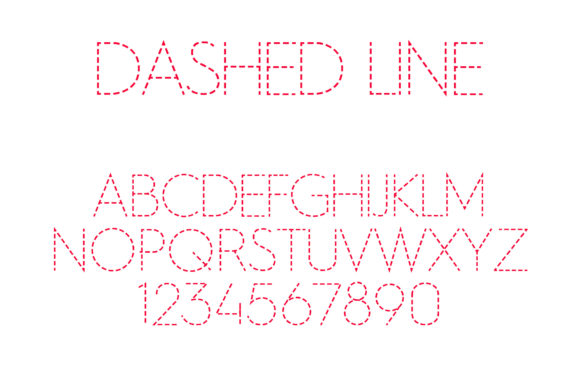 Dashed Line Font - Featured Image
