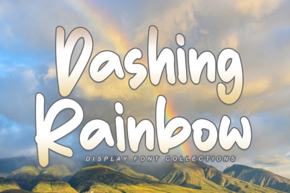 Dashing Rainbow Font - Featured Image