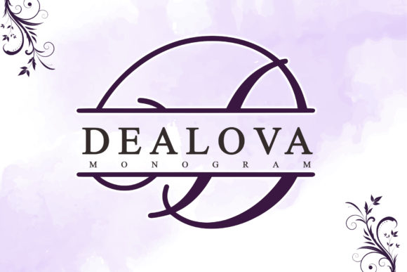 Dealova Monogram Font - Featured Image