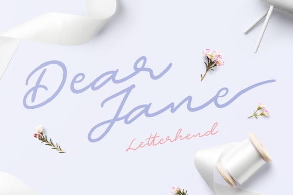 Dear Jane Script Font - Featured Image