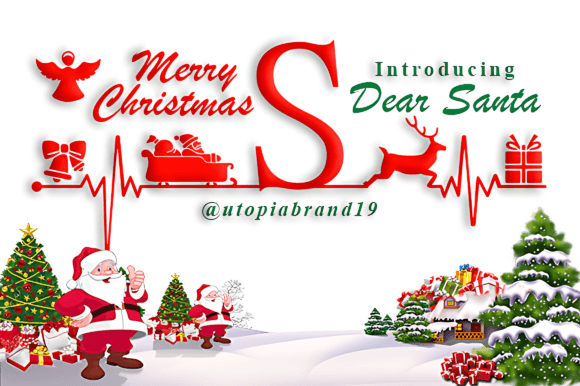 Dear Santa Monogram Font - Featured Image