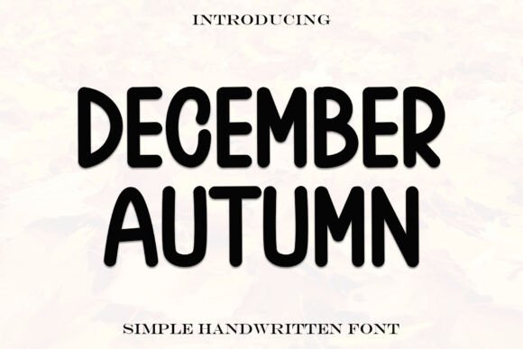 December Autumn Font - Featured Image