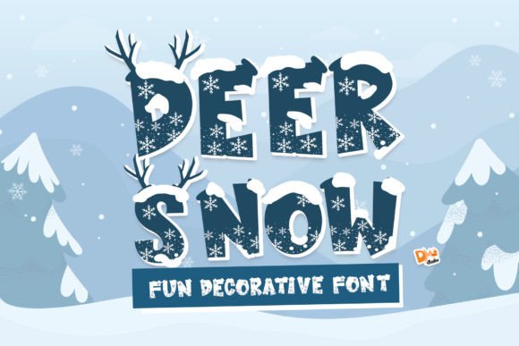 Deer Snow Font - Featured Image