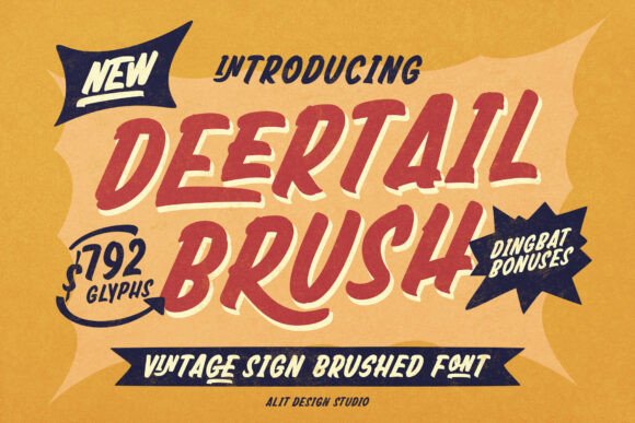 Deertail Brush Font - Featured Image