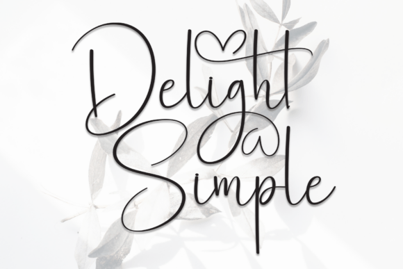 Delight Simple Font - Featured Image
